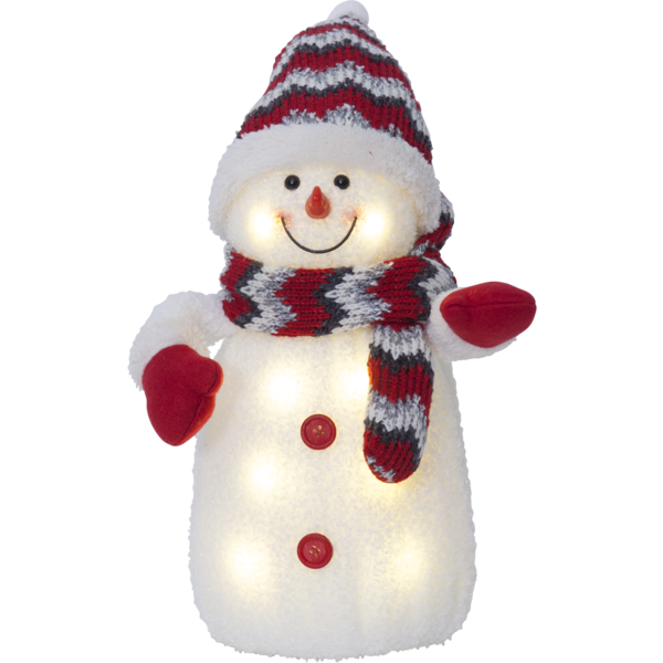 Bild von Joylight Schneemann 38cm rot 