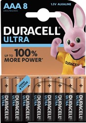 Bild von Duracell Ultra Power Alkaline LR03 MX2400 AAA 1,5V 8-er Blister