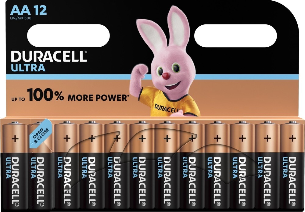 Bild von Duracell Ultra Power Alkaline LR6 MX1500 AA 1,5V 12-er Blister